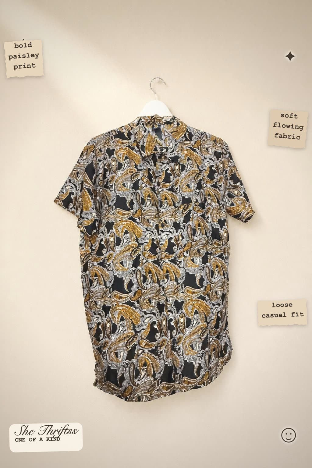 Bold paisley shirt