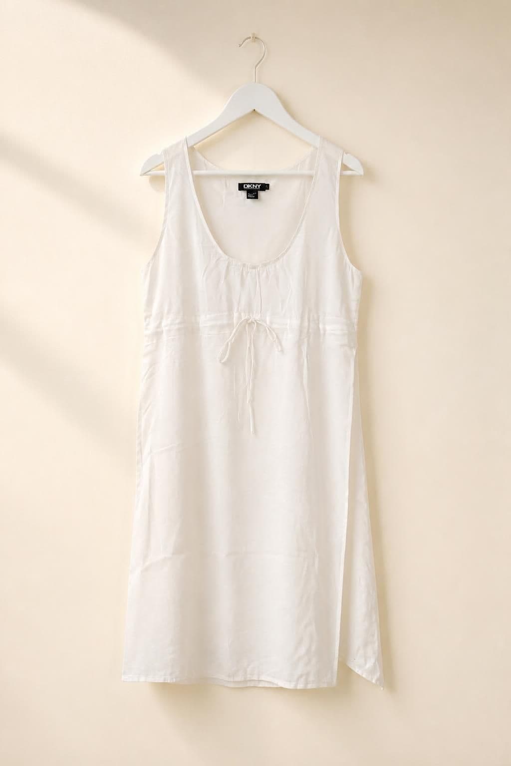 DKNY White linen summer dress