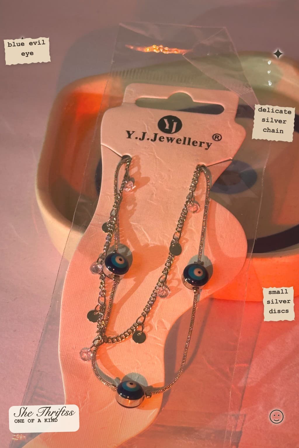 Evil Eye Silver Anklet