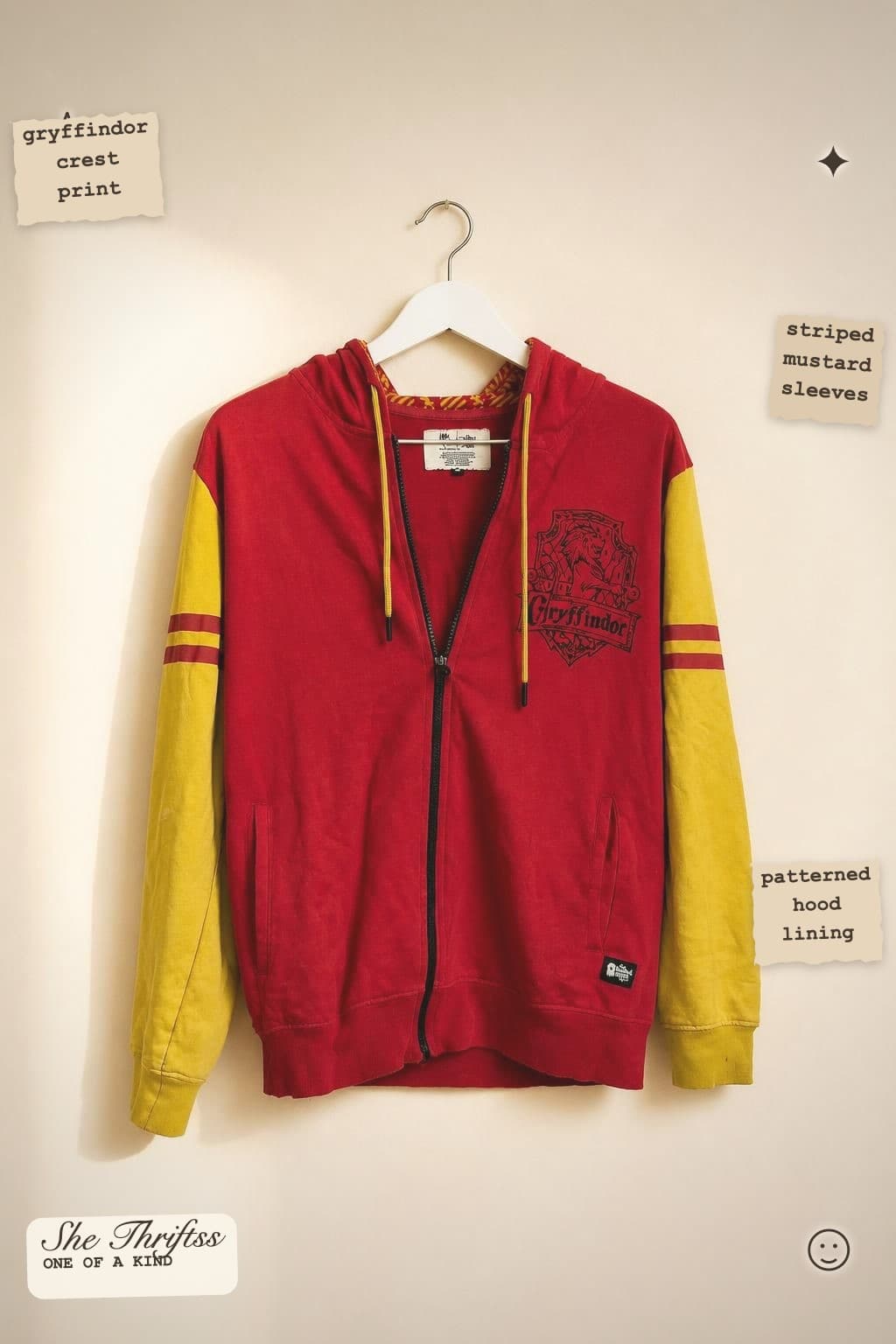 Gryffindor zip hoodie