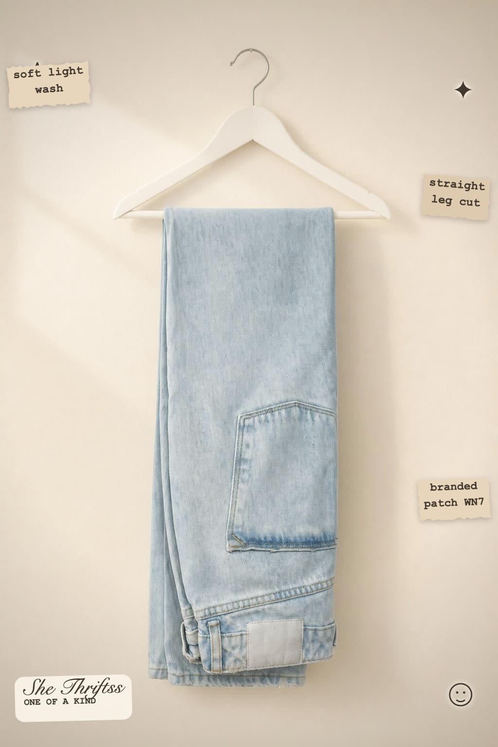 Light wash classic jeans