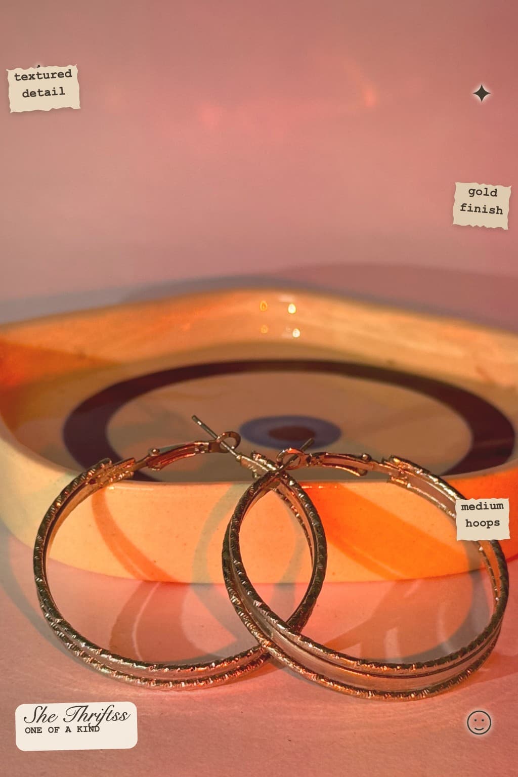 Textured Hoop Earrings