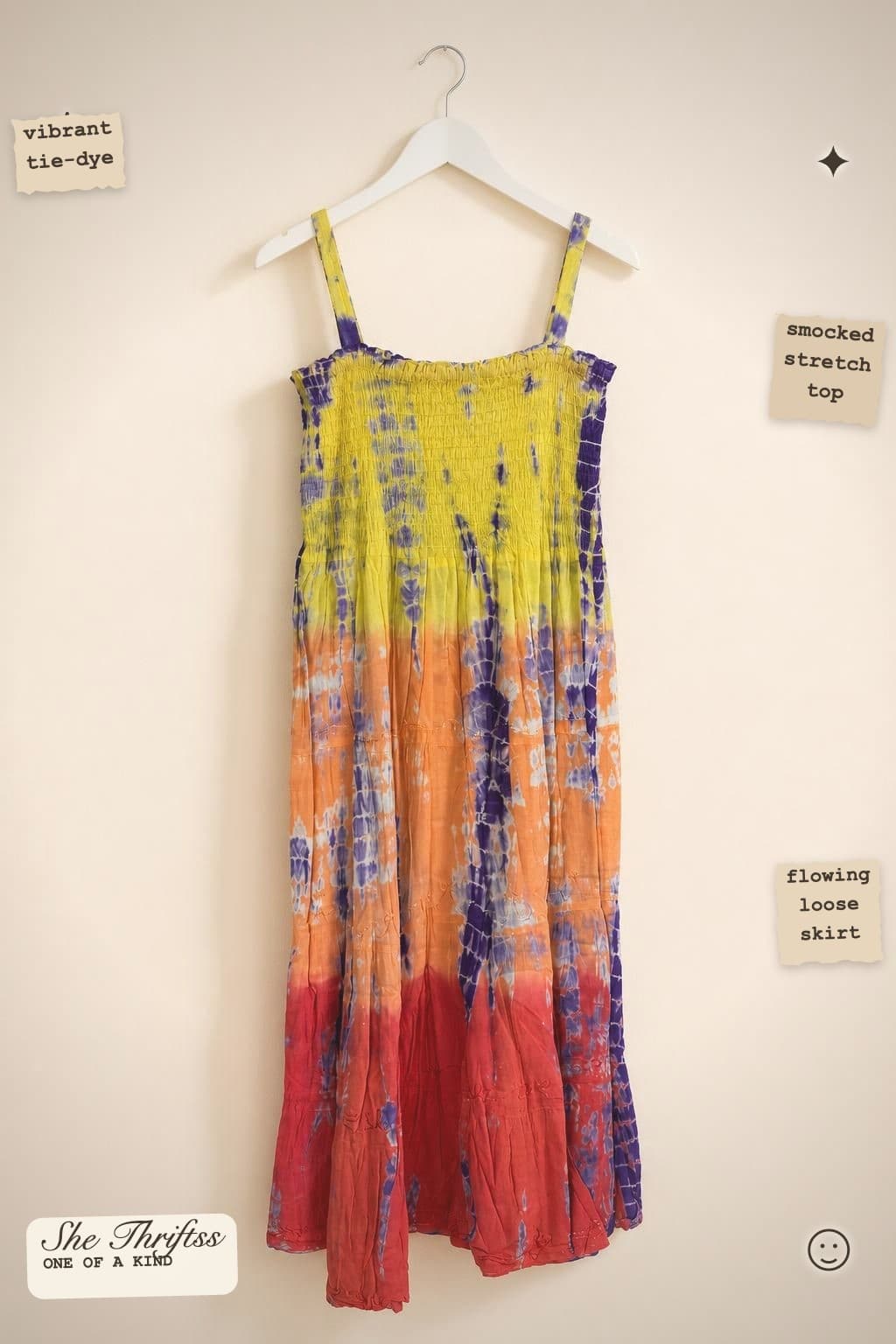 Tie-dye sun dress