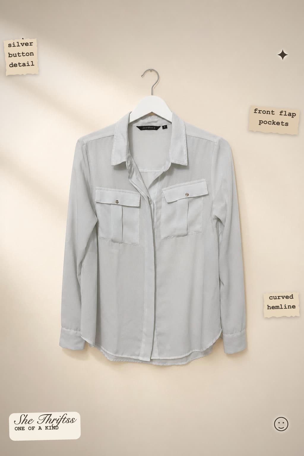 White utility shirt